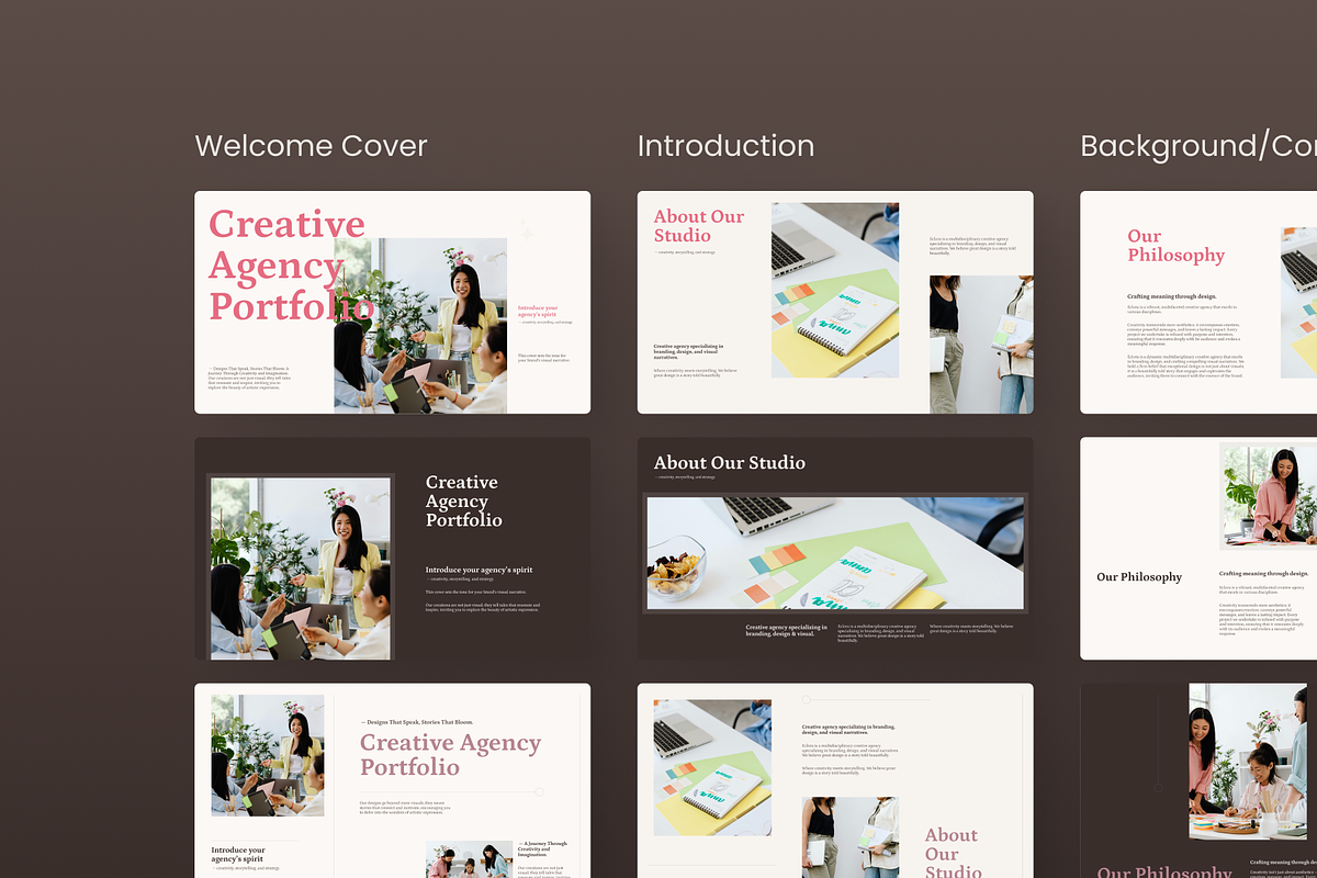 Creative Agency Portfolio PowerPoint, a Presentation Template by SLAB! Design (Photo 6 of 9)