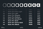 Asen Pro Fonts Family, a Sans Serif Font by Asenbayu (Thumbnail 2 of 15)