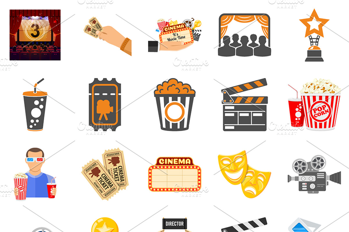 Cinema and Movie Themes, a Food Illustration by TAlex (Photo 7 of 7)
