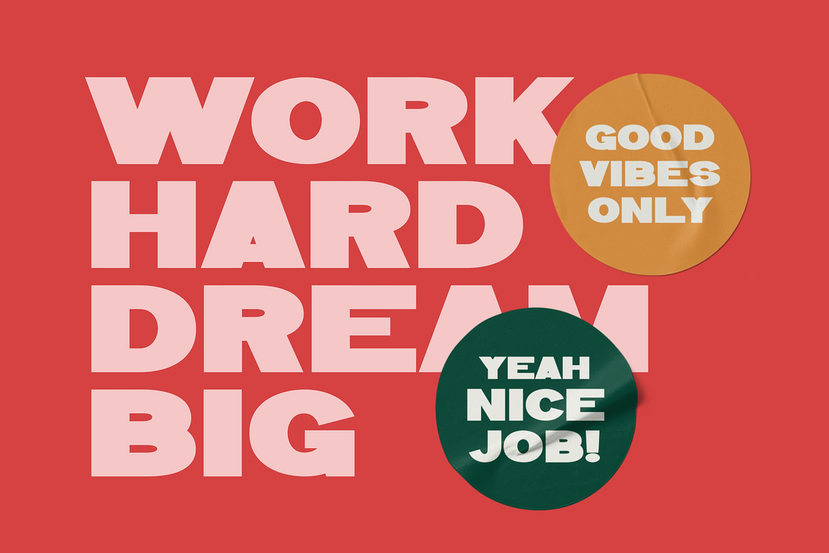 Wow Dhony - Bold Geometric Sans, a Sans Serif Font by Imoodev (Photo 3 of 5)
