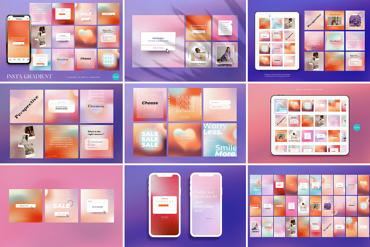 Unique Instagram Template BUNDLE, a Social Media Template by AndrewPixel (Photo 6 of 8)