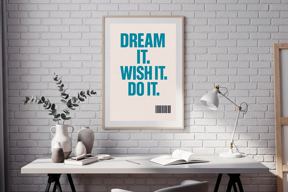 Bold Letter Quote Prints for Office, a Pattern Graphic by LaVika (Photo 2 of 9)