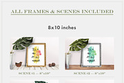 Editable Frame Mockups Scenes Bundle, a Print Template by Hype Your Prints (Thumbnail 10 of 10)