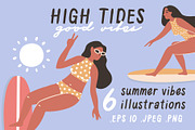 Summer Vibes illustration v.2, an Illustration by Nastya Tkachova (Thumbnail 1 of 7)