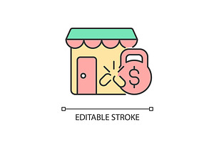 Small Business Debt Relief RGB Icon