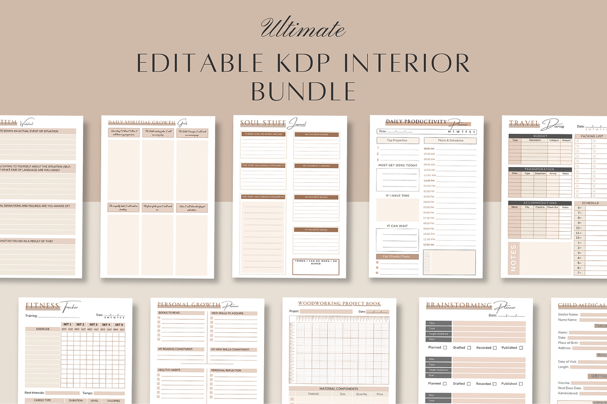 120+ Canva Editable KDP Interior, a Templates & Theme by KDPISH (Photo 3 of 3)