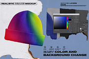 Realistic Beanie Mockup, a Hat Mockup by Easybandits (Thumbnail 4 of 4)