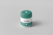 Supplement Jar & Box Mock-up 2, a Cups & Container Mockup by Yogurt86 (Thumbnail 3 of 10)