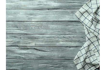 Gray wooden table with kitchen, an Abstract Photo by Fascinadora