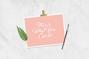 Mockup . Gold Paper Clip, a Print Template by tomodachi studio (Thumbnail 6 of 6)