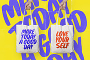Burning Water / marker font, a Handwritten Font by supfonts (Thumbnail 3 of 14)