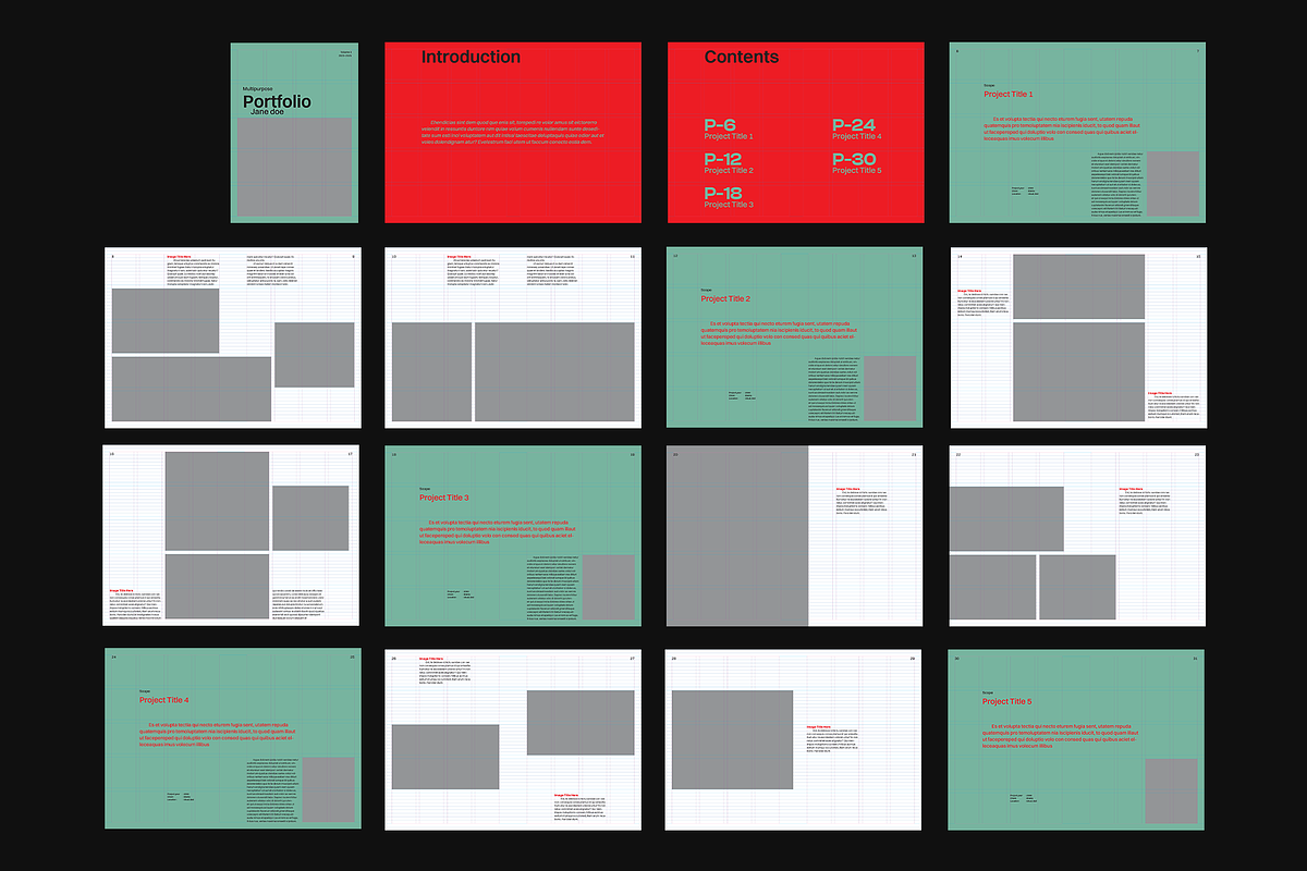 Multipurpose Portfolio Template v3, a Brochure Template by Akreatipe (Photo 8 of 9)