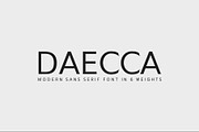 Daecca Sans Serif Font Family, a Sans Serif Font by Creativetacos (Thumbnail 1 of 13)