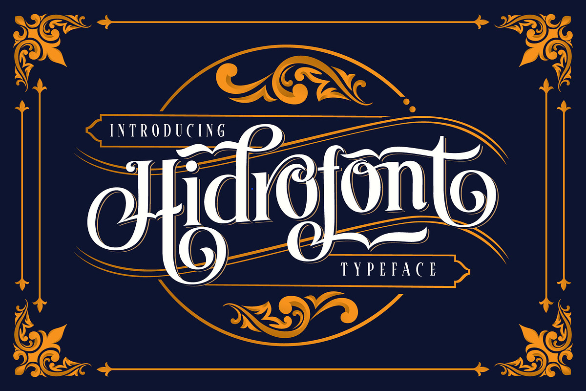 Hidrofont, a Blackletter Font by alit design (Photo 1 of 17)