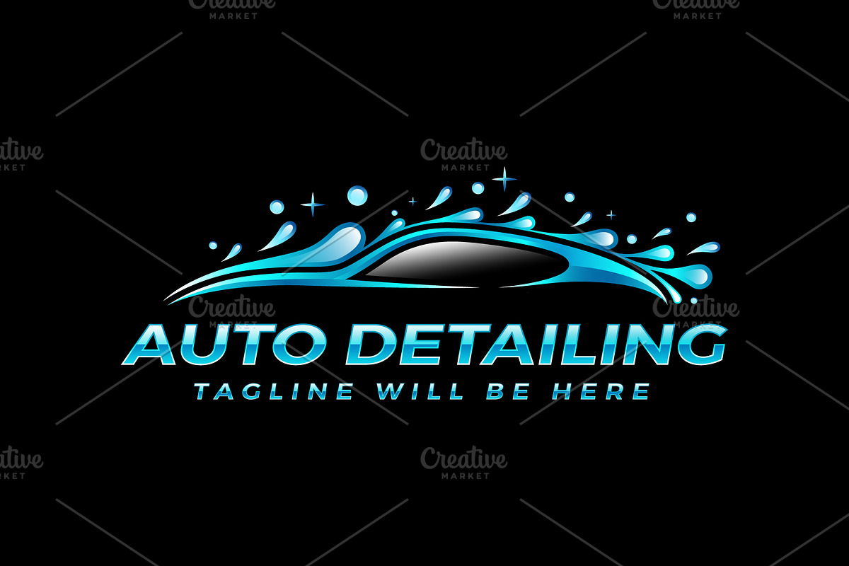 Car Wash Logo, Car Detailing Logo, a Branding & Logo Template by Nahid Hasan Nilim (Photo 2 of 7)
