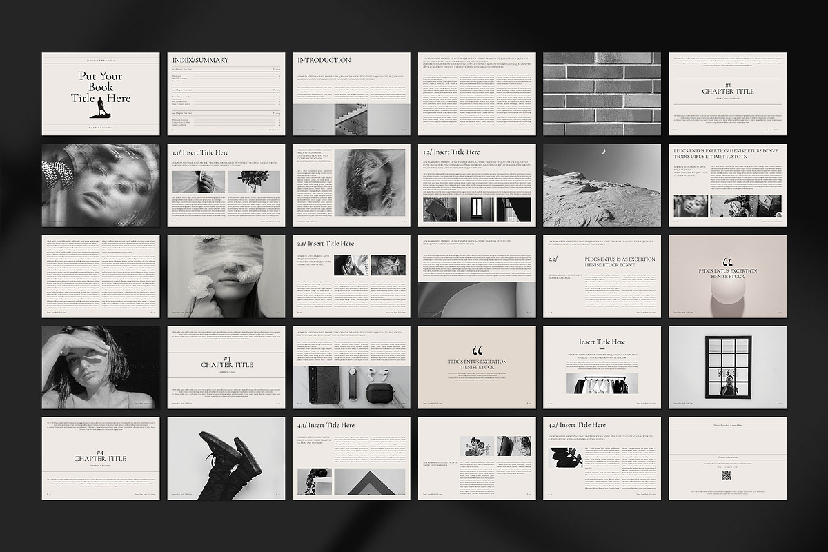 Book Title Layout Design Template, a Brochure Template by ElvinPrint (Photo 8 of 8)