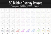 50 Bubble Overlay Photoshop Overlays, a Layer Style Add-On by Supremer Studio (Thumbnail 2 of 2)
