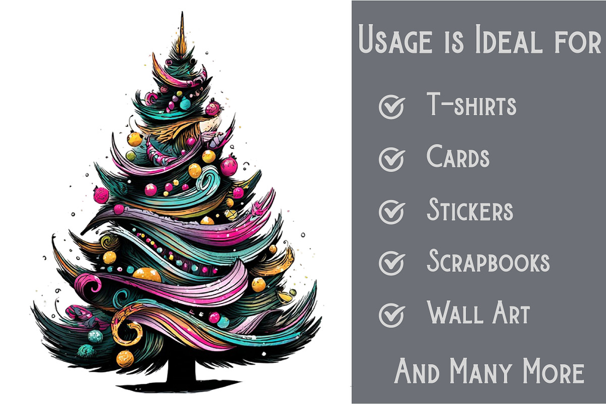 Christmas Tree Clipart, an Illustration by Pixels.Craft (Photo 3 of 6)