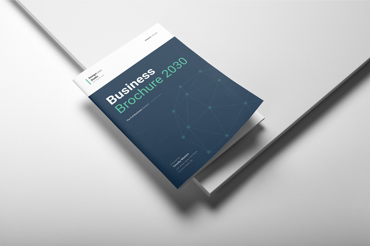 Business Brochure Template, a Brochure Template by DesignCrest (Photo 3 of 13)