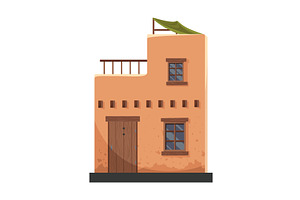 Adobe house. Traditional, an Object Illustration by Things for designers