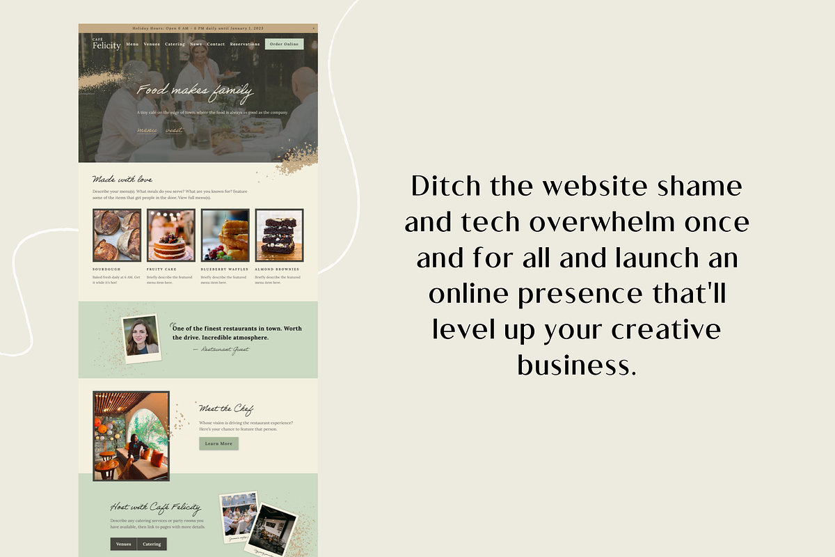 Squarespace 7.1 Template - Felicity, a Websites & App Template by Station Seven (Photo 4 of 4)