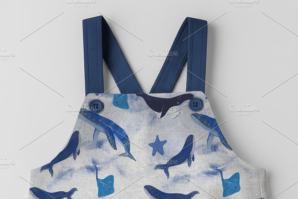 Baby Overall Shorts Mockup, a Shirt Mockup by Nora Gad (Photo 7 of 16)