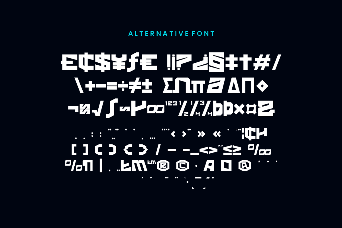 Azyncro - Digital Font, a Sans Serif Font by QR Design Studio (Photo 7 of 8)