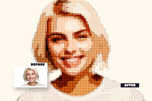 Pixel Art Photo Effect