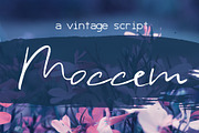 Moccem Font, a Script Font by SophieSaxo (Thumbnail 1 of 9)