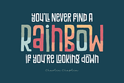 Vintage Rainbows Font, a Font by Denise Chandler (Thumbnail 4 of 9)