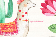 Summer Llamas, an Animal Illustration by Flora+Bear (Thumbnail 5 of 6)