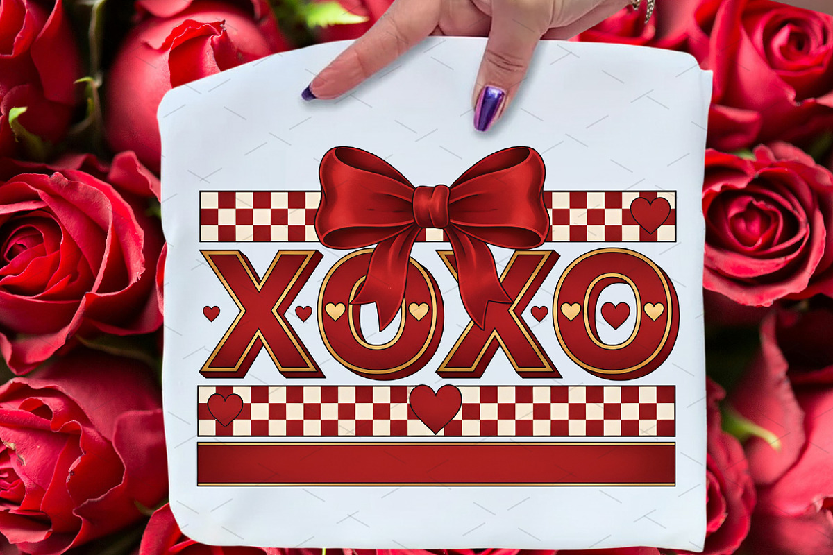 Retro XOXO Coquette Valentines PNG, an Illustration by Libby Wishes (Photo 5 of 5)