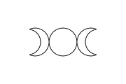 Triple Goddess Symbol Vectors, an Object Graphic by MelanthaGraphics (Thumbnail 3 of 4)