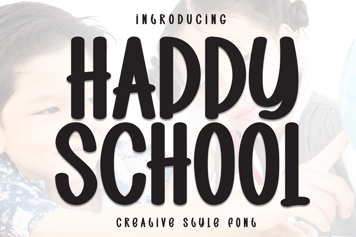 Happy School | Script Font, a Script Font by Scratchones (Photo 1 of 8)
