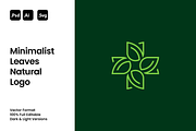 Minimalist Leaves Natural Logo, a Branding & Logo Template by Luxury Logos (Thumbnail 1 of 4)