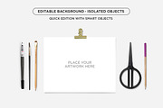 Mockup . Gold Paper Clip, a Print Template by tomodachi studio (Thumbnail 4 of 6)