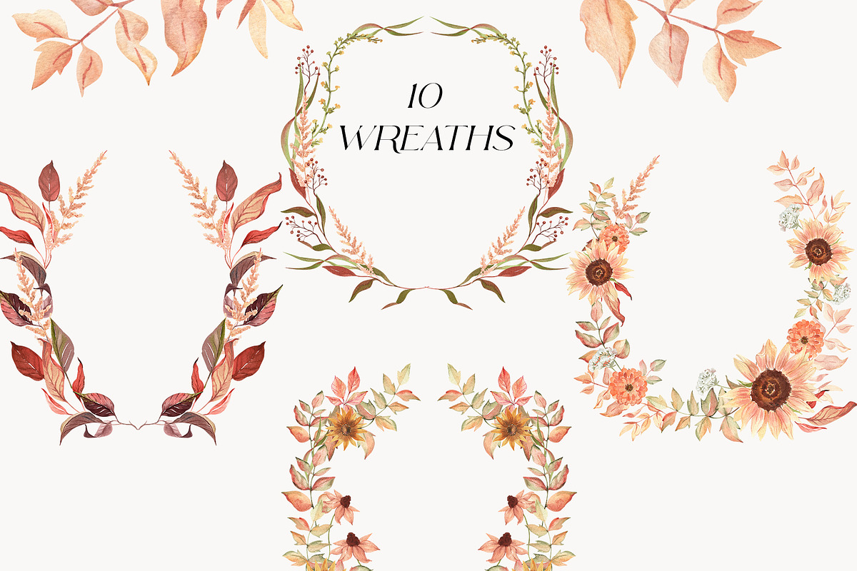 Autumn Air Delicate Fall Wildflowers, a Seasonal Illustration by Catch the Dream Art (Photo 8 of 14)