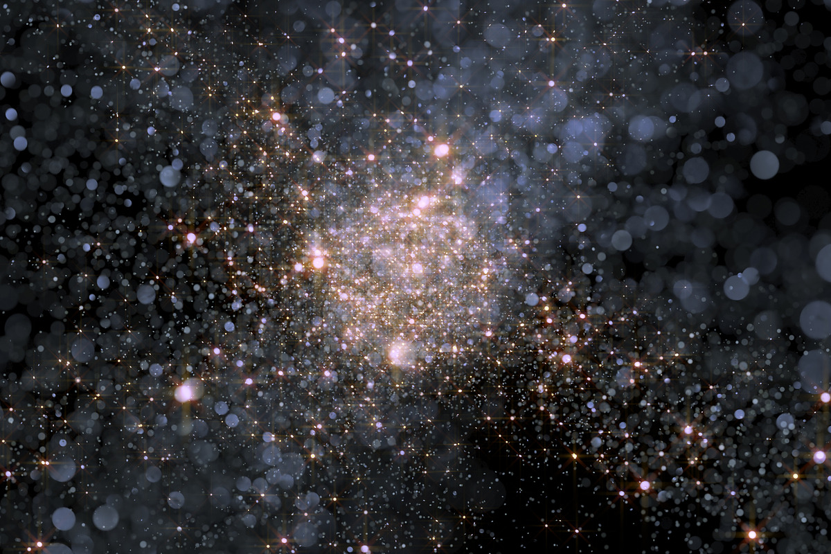 Explosion of bright gold sequins, an Illustration by Leone_v (Photo 4 of 5)