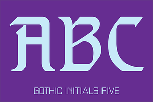 Gothic Initials Fonts Collection