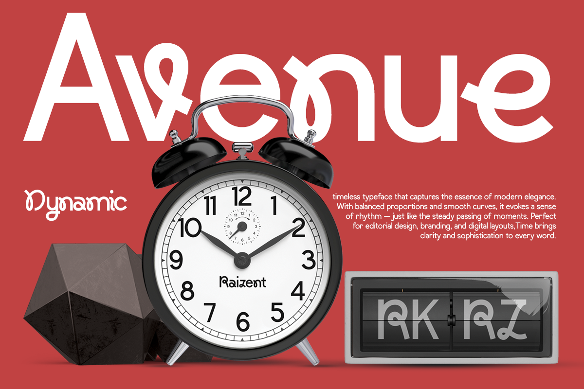 Raizent - Experimental Sans Font, a Sans Serif Font by RagamKata (Photo 5 of 13)