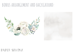 Watercolor White Flowers Clipart