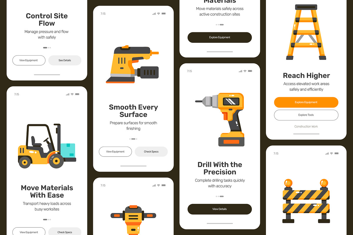 75 Construction Flat Icons, an Emoji Icon by Prosymbols (Photo 5 of 8)
