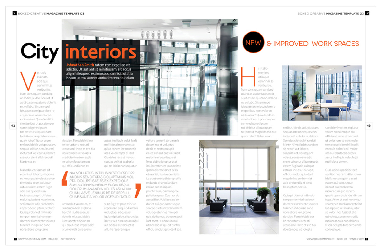 Magazine Template InDesign 03, a Magazine Template by Love Graphic Design (Photo 30 of 36)