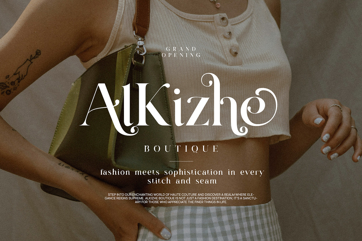Ragike Elegant Stylish Serif Font, a Serif Font by Graphicxell (Photo 7 of 8)
