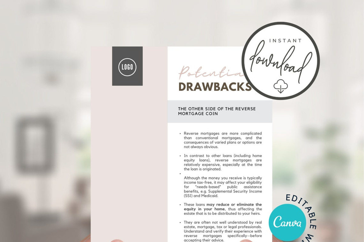Reverse Mortgage Guide CANVA, a Flyer Template by RealEstateDreams (Photo 4 of 4)