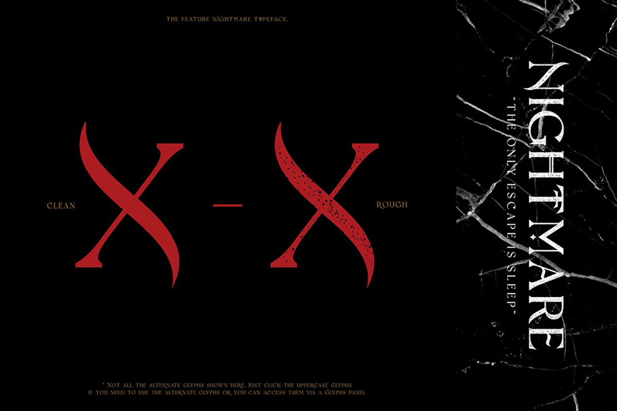 Nightmare Gothic, a Blackletter Font by Rvq Type Foundry (Photo 6 of 7)