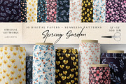 Ditsy Flowers Digital Paper, a Pattern Graphic by Mia Digital (Thumbnail 1 of 6)