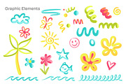Bubbly Summer Graphic Elements, a Solid Icon by KT Art & Design (Thumbnail 6 of 9)