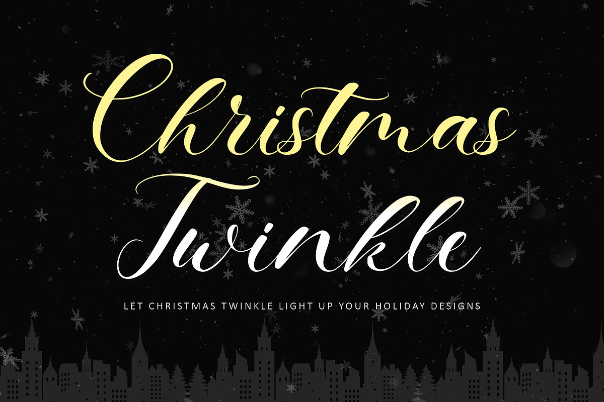 Christmas Twinkle, a Handwritten Font by Letterara (Photo 1 of 11)