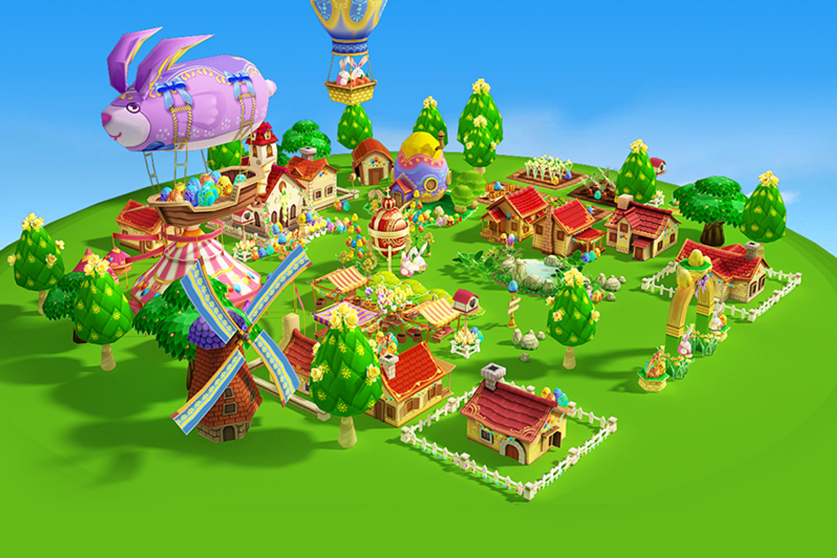 Cartoon Easter Village, an Environmental 3D Model by Souchenki (Photo 4 of 31)
